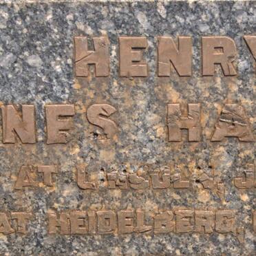 HANSON Henry Jones 1854-19?5