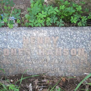 HANSON Henry Jones 1854-19?5