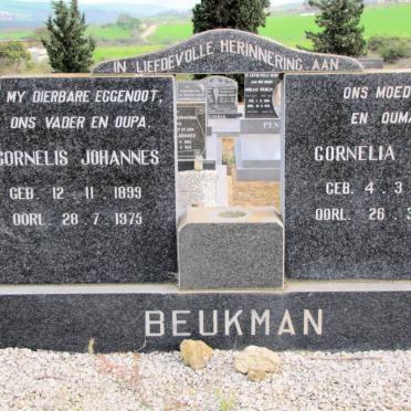 BEUKMAN Cornelis Johannes 1899-1975 &amp; Cornelia Maria 1895-1985