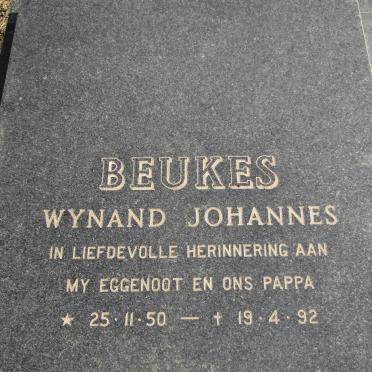 BEUKES Wynand Johannes 1950-1992