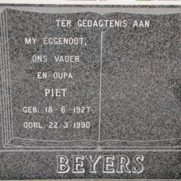 BEYERS Piet 1927-1990