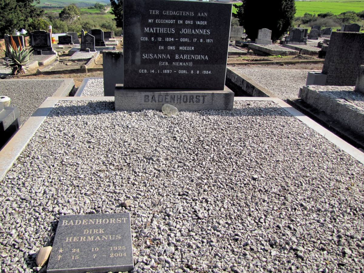 BADENHORST Dirk Hermanus 1925-2004