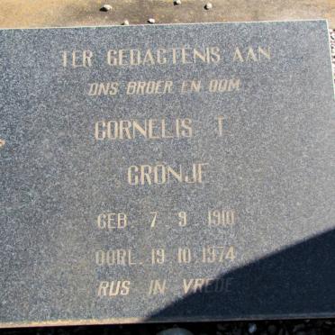 CRONJE Cornelis T. 1910-1974