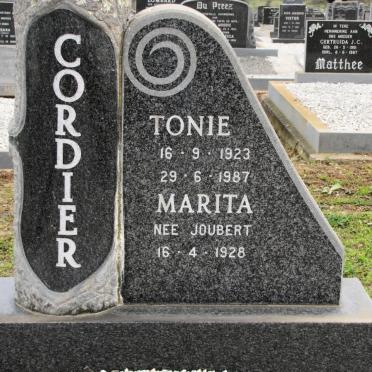 CORDIER Tonie 1923-1987 &amp; Marita JOUBERT 1928-