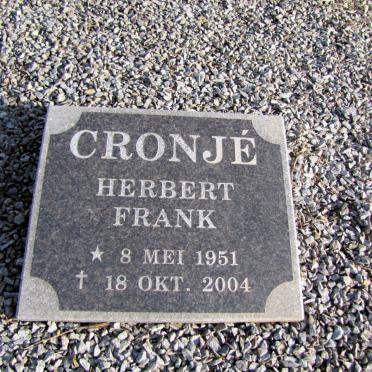 CRONJE Herbert Frank -1965 &amp; Wilhelmina S.J. -1991 :: CRONJÉ Herbert Frank 1951-2004 :: HATTINGH Herman Hendrik 1929-1998