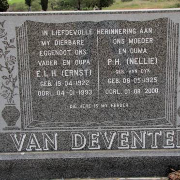 DEVENTER E.L.H., van 1922-1993 &amp; P.H. VAN DYK 1925-2000