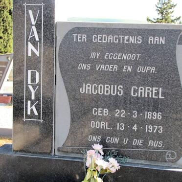DYK Jacobus Carel, van 1896-1973 