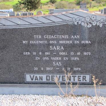 DEVENTER Sas, van 1907-1975 &amp; Sara 1911-1973