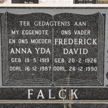 FALCK Frederick David 1926-1990 &amp; Anna Yda 1919-1987  