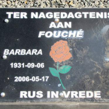 FOUCHE Barbara 1931-2006