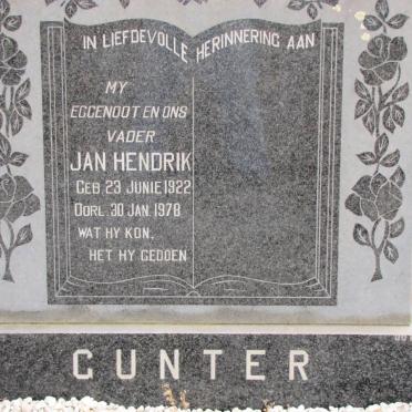 GUNTER Jan Hendrik 1922-1978