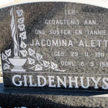 GILDENHUYS Jacomina Aletta 1911-1987