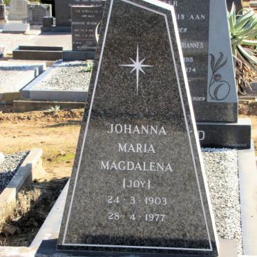 GILDENHUYS Johanna Maria Magdalena 1903-1977