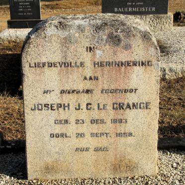 GRANGE Joseph J.C., le 1883-1958