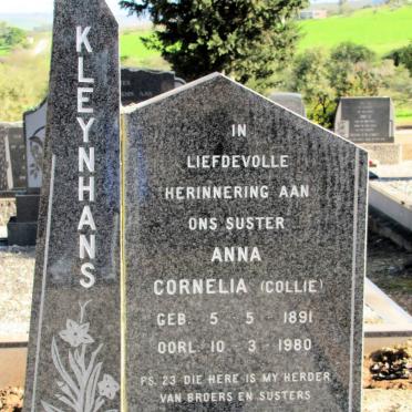 KLEYNHANS Anna Cornelia 1891-1980
