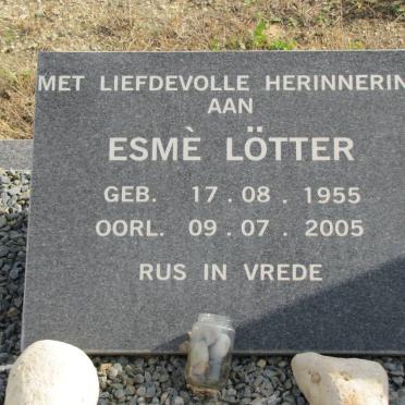 LOTTER Esme 1955-2205