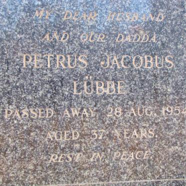 LÜBBE Petrus Jacobus -1954