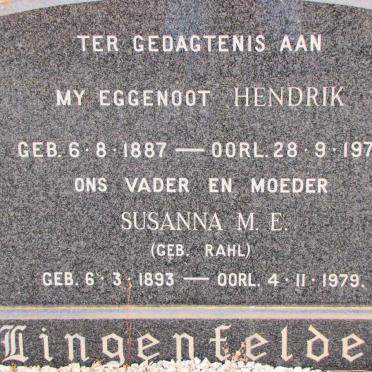 LINGENFELER Hendrik 1887-1977