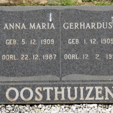 OOSTHUIZEN Gerhardus J. 1905-1994 &amp; Anna Maria 1909-1987