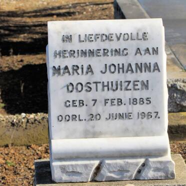 OOSTHUIZEN Maria Johanna 1885-1967