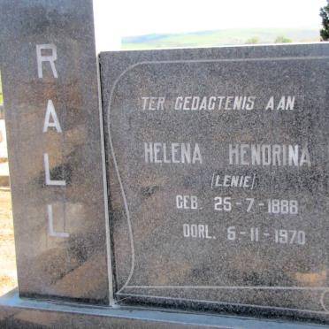 RALL Helena Hendrina 1888-1970