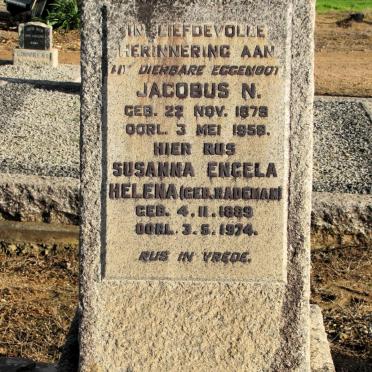 RADEMAN Jacobus N. 1879-1958 &amp; Susanna Engela Helena RADEMAN 1889-1974