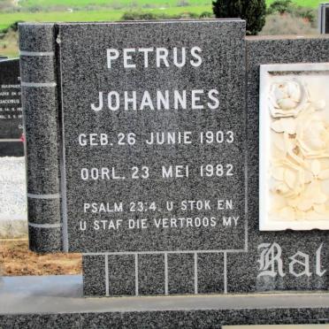 RALL Petrus Johannes 1903-1982