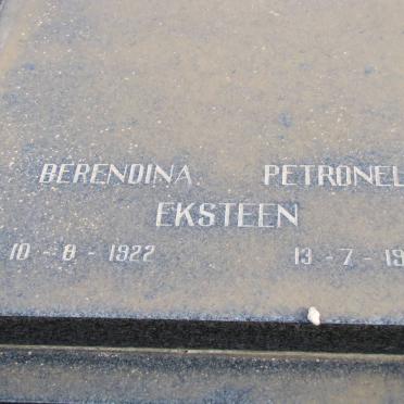 EKSTEEN Berendina Petronella 1922-1990