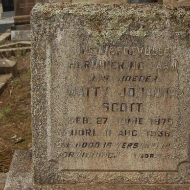 SCOTT Matty Johanna 1875-1936