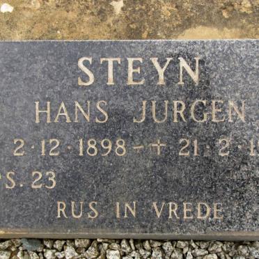 STEYN Hans Jurgen 1898-1992