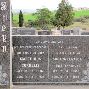 STEYN Marthinus Cornelis 1914-1979 &amp; Susara Elizabeth ERASMUS 1909-1993