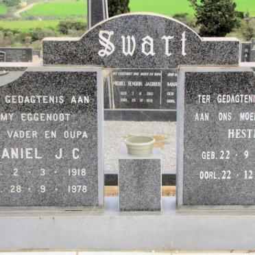 SWART Daniel J.C. 1918-1978 &amp; Hester 1921-2001