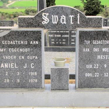 SWART Daniel J.C. 1918-1978 &amp; Hester 1921-2001