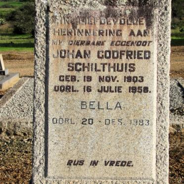 SCHILTHUIS Johan Godfried 1903-1958 &amp; Bella -1983