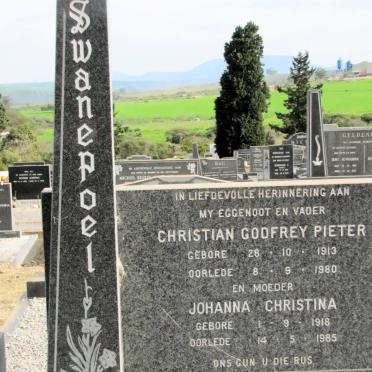 SWANEPOEL Christian Godfrey Pieter 1913-1980 &amp; Johanna Christina 1918-1985