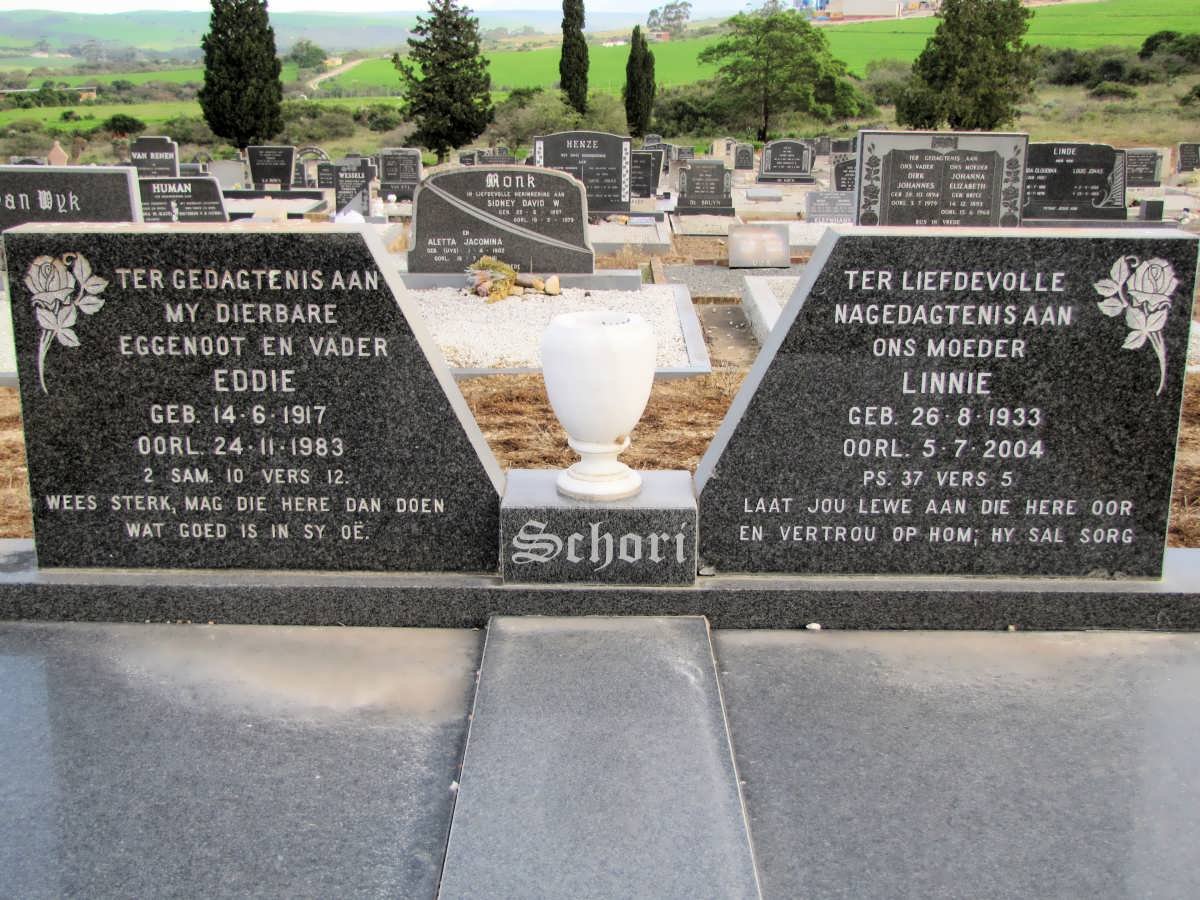 SCHORI Eddie 1917-1983 &amp; Linnie 1933-2004