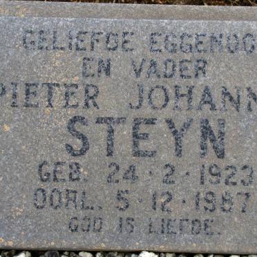 STEYN Pieter Johannes 1923-1987