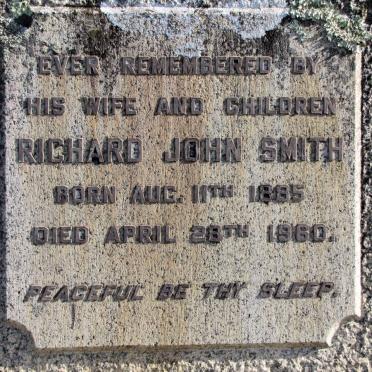 SMITH Richard John 1885-1960