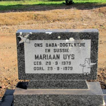 UYS Mariaan 1978-1979