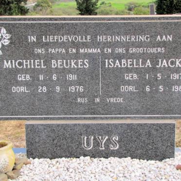 UYS Michaiel Beukes 1911-1976 &amp; Isabella Jackson 1917-1986