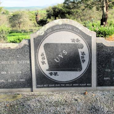 UYS Dolf 1888-1967 &amp; Hendrina STEYN 1919-1966