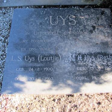 UYS L.S. 1900-1963 &amp; M.H. 1903-1973