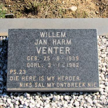 VENTER Willem Jan Harm 1939-1982