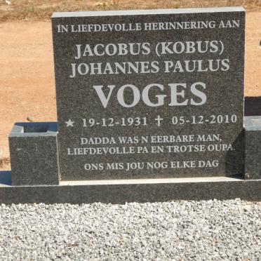 VOGES Jacobus Johannes Paulus 1931-2010