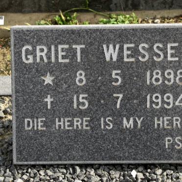 WESSELS Griet 1898-1994
