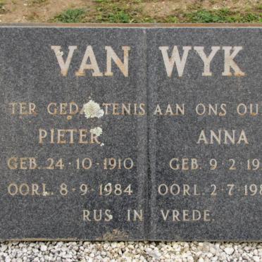 WYK Pieter, van 1910-1984 &amp; Anna 1914-1987
