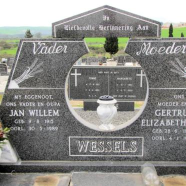 WESSELS Jan Willem 1915-1989 &amp; Gertruida Elizabeth DE BRUYN 1920-1998