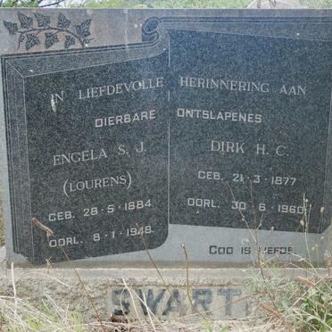 SWART Dirk H.C. 1877-1960 &amp; Engela S.J. LOURENS 1884-1948