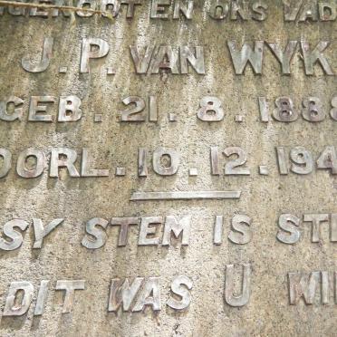 WYK J.P., van 1888-1945