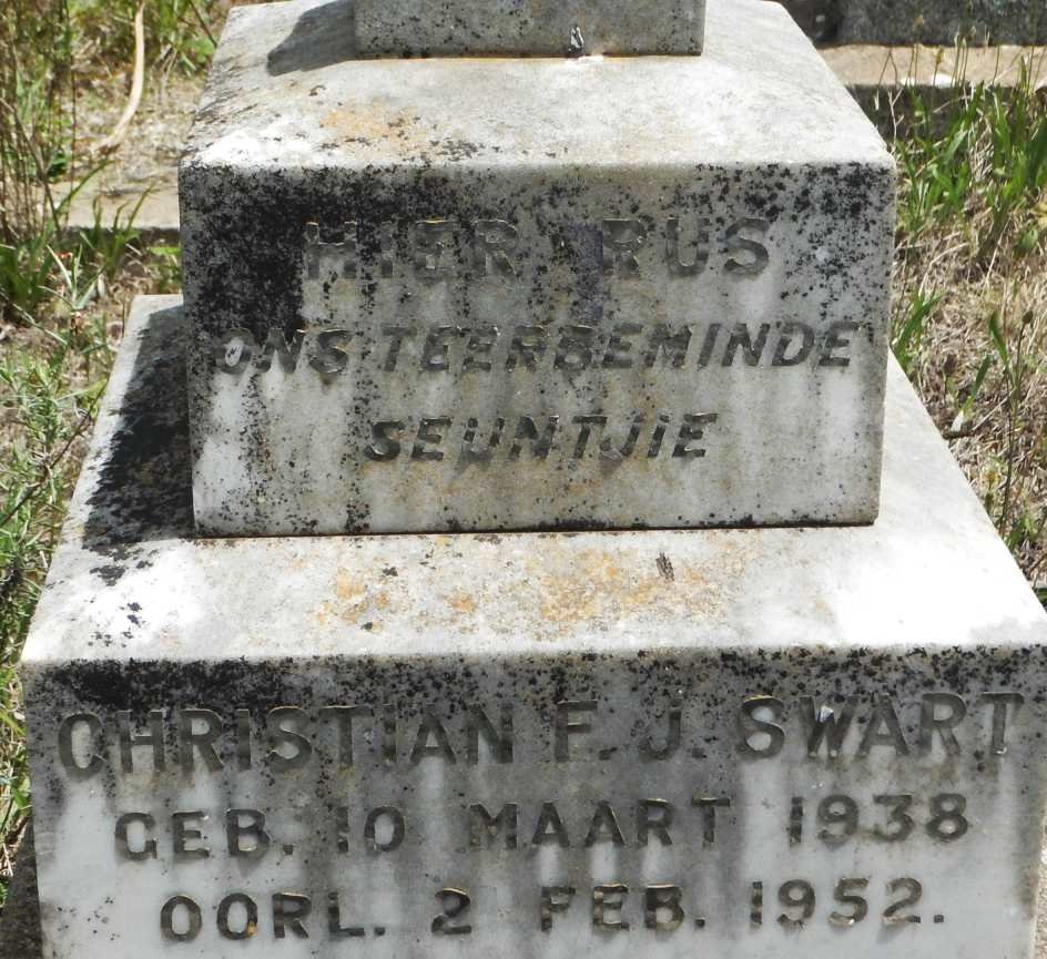 SWART Christian F.J. 1938-1952